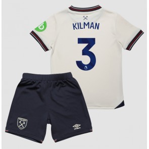 Lacne Dětský Futbalové dres West Ham United Max Kilman #3 2025-26 Krátky Rukáv - Preč (+ trenírky)